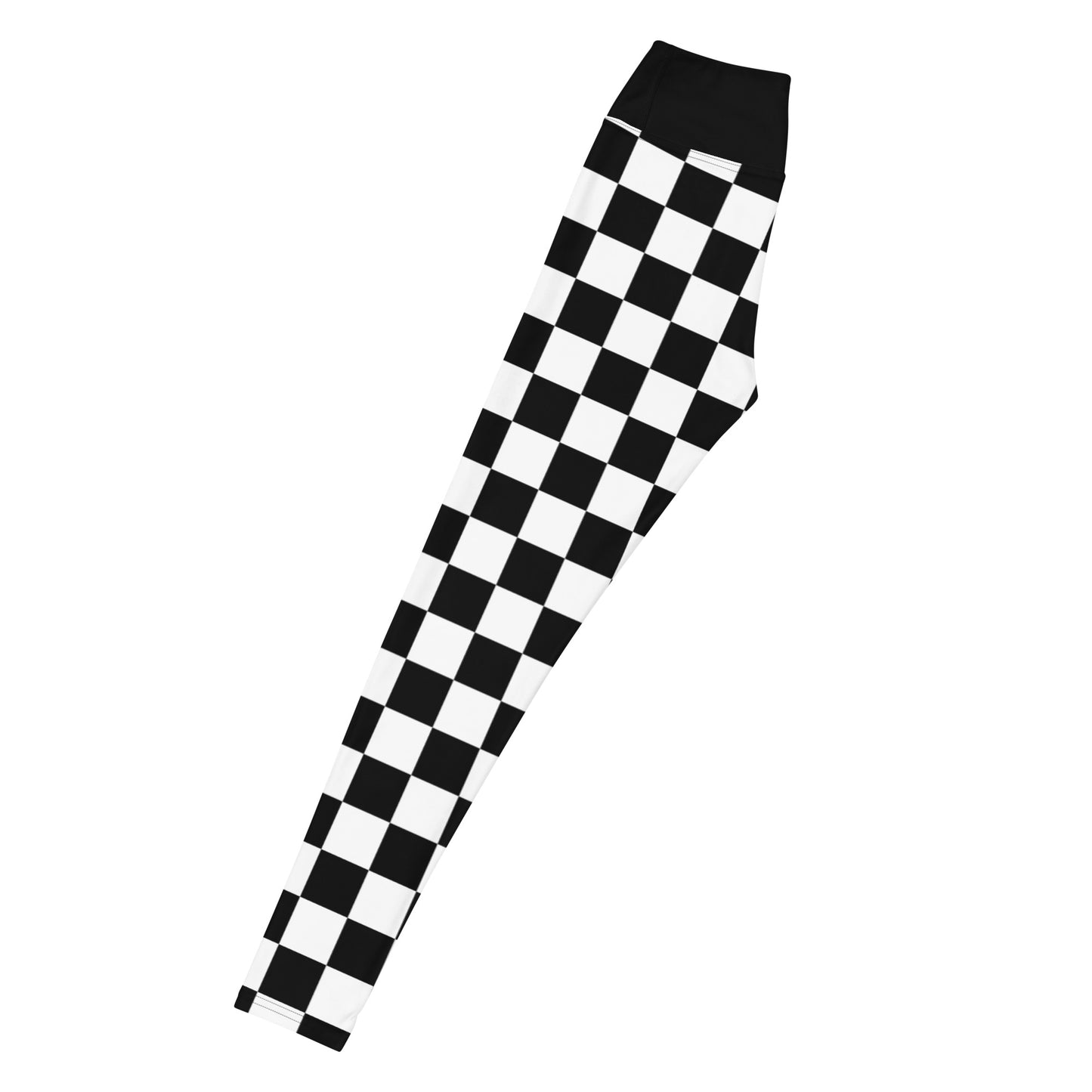 Checkered Flag yoga leggings